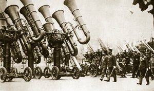 Monster Ear Trumpets for Air Defence (photogravure) by English Photographer